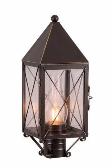Ashford One Light Post Lantern in Bronze (405|9520-X-BZ-CL-C)