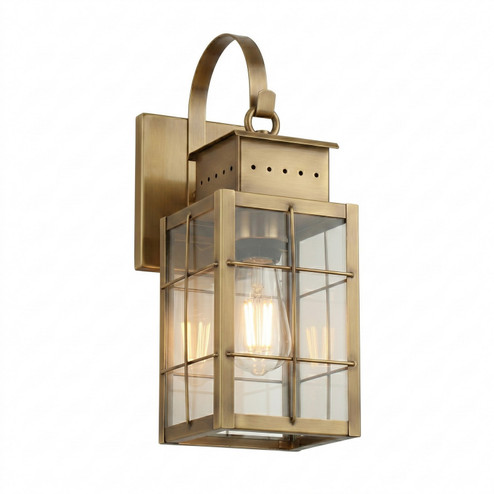 Norfield One Light Wall Sconce in Antique Brass (405|9421P-H-AB-CL)