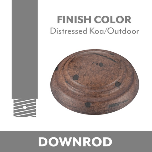 Minka Aire Down Rod in Distressed Koa (15|DR512-ODK)