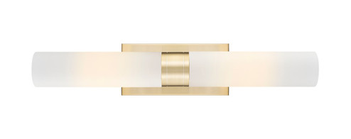 Downtown Urban Two Light Bath Vanity in Champagne Bronze (405|617-2W-CB-G617-11WH)