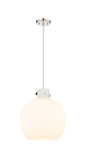 Downtown Urban Three Light Pendant in Polished Nickel (405|410-3PL-PN-G410-14WH)