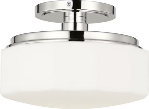 Fairfax One Light Flush Mount in Polished Nickel (454|SCCHCFM107PNOEG-LI)