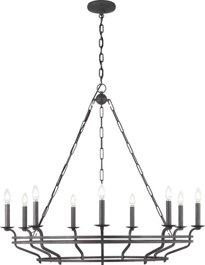 Brighton Nine Light Chandelier in Italian Rust (454|SCCHCCH120ITR-LI)