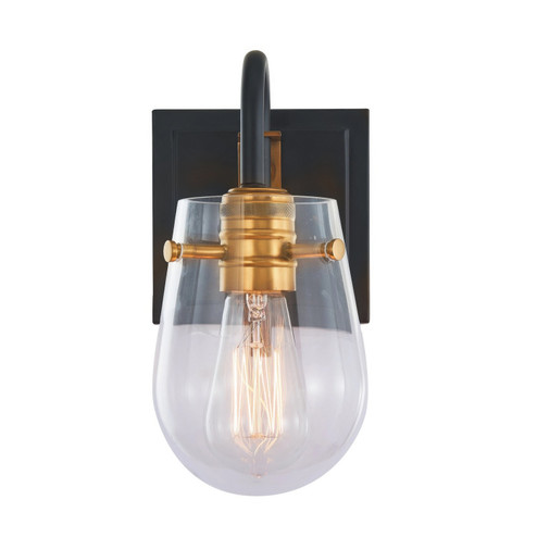 Bromyard One Light Wall Sconce in Matte Black / Vintage Brass (137|V68043BKAGB)