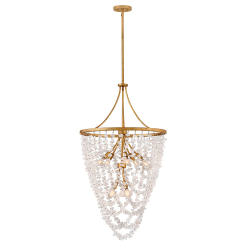 Myra 18 Light Chandelier in Distressed Brass (138|FR41599DA)
