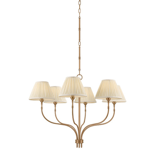Garnerville Six Light Chandelier in Patina Brass (70|9346A-PBR)