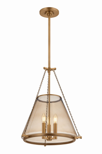 Clark Heights Three Light Lantern in Patina Brass (70|7603-PBR)
