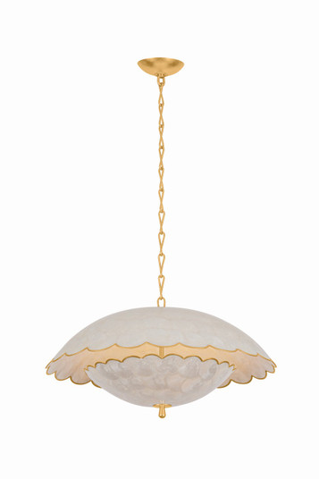 Hollis Hills Three Light Pendant in Vintage Gold Leaf (70|6173-VGL)