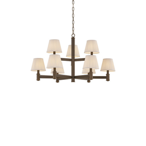 Woodland Park Nine Light Chandelier in Old World Brass (70|3538-OWB)