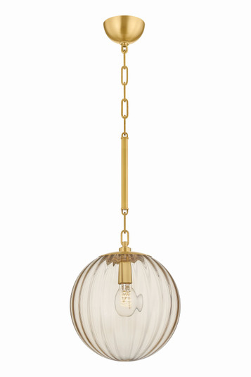 Jaipur One Light Pendant in Vintage Polished Brass (68|259-12-VPB)