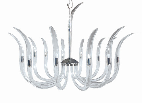 Cisne 12 Light Chandelier in Polished Nickel (29|N9912)