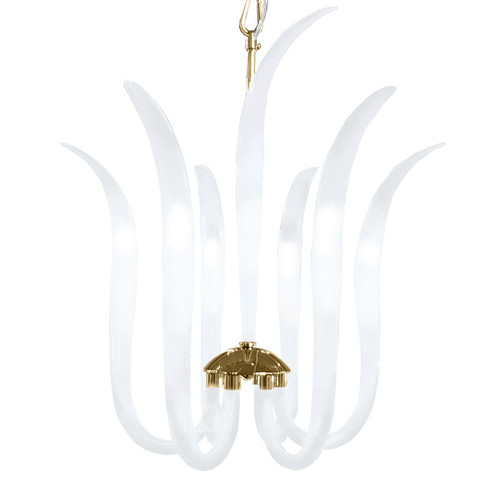 Cisne Six Light Pendant in Polished Nickel (29|N9906)