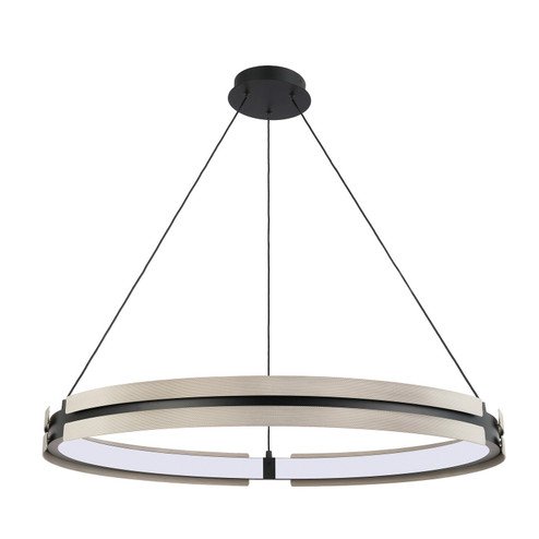 Grazia LED Chandelier in Matte Black, Satin Nickel (577|208099A)