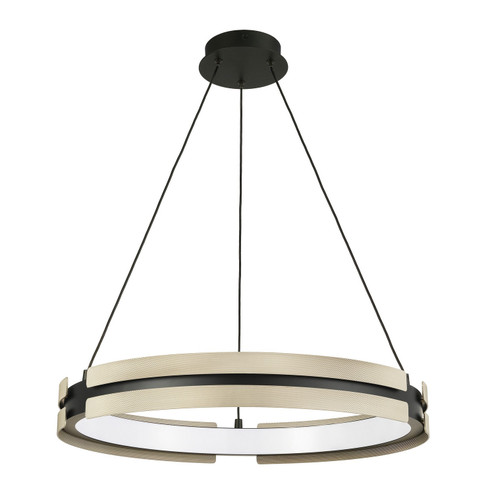 Grazia LED Chandelier in Matte Black, Satin Nickel (577|208098A)