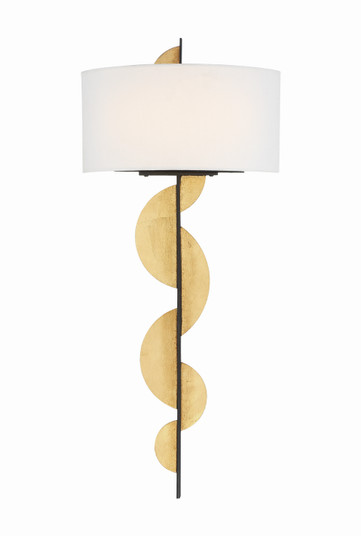 Navia LED Wall Sconce in Sand Coal With Ardent Gold Leaf (29|N7920-682-L) Navia LED Wall Sconce in Sand Coal With Ardent Gold Leaf (29|N7920-682-L)