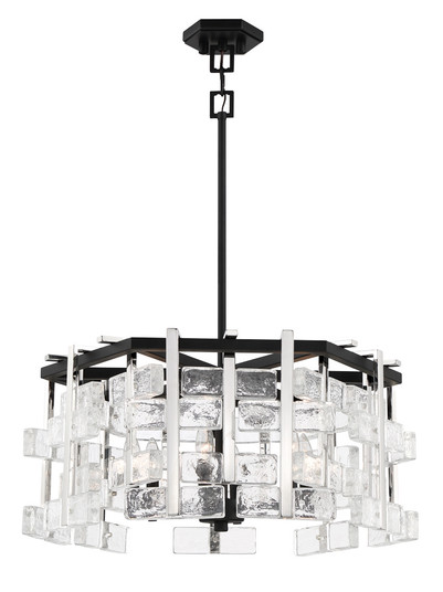 Painesdale Six Light Pendant in Sand Coal and Polished Nickel (29|N7545-729)