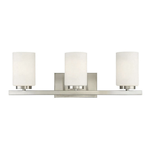 Three Light Bathroom Vanity in Brushed Nickel (446|M80067BN)