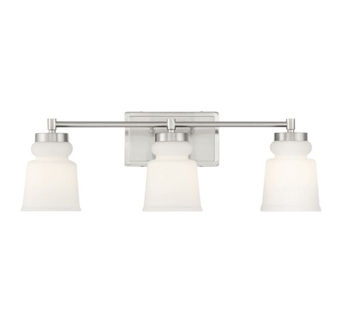 Three Light Bathroom Vanity in Brushed Nickel (446|M80058BN)