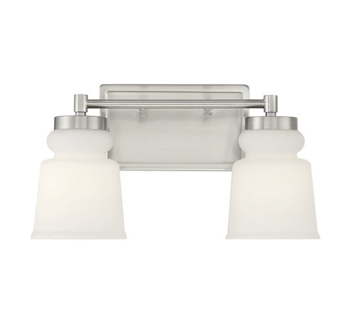 Two Light Bathroom Vanity in Brushed Nickel (446|M80057BN)