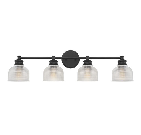 Mbath Four Light Bathroom Vanity Light in Matte Black (446|M80036MBK)