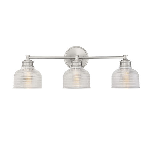 Mbath Three Light Bathroom Vanity in Brushed Nickel (446|M80035BN)