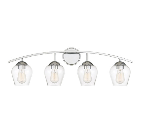 Mbath Four Light Bathroom Vanity in Chrome (446|M80033CH)