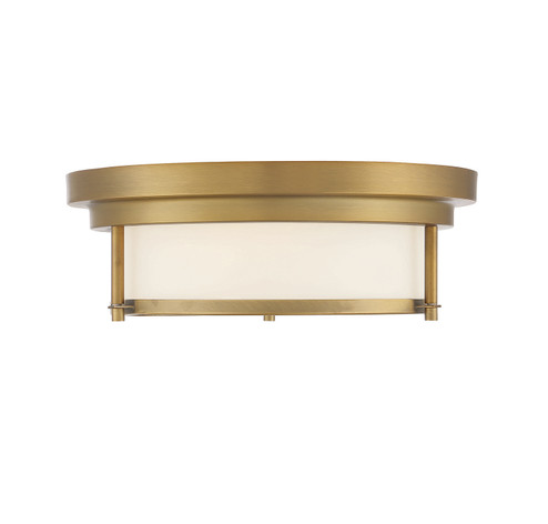 Two Light Flush Mount in Natural Brass (446|M60062NB)