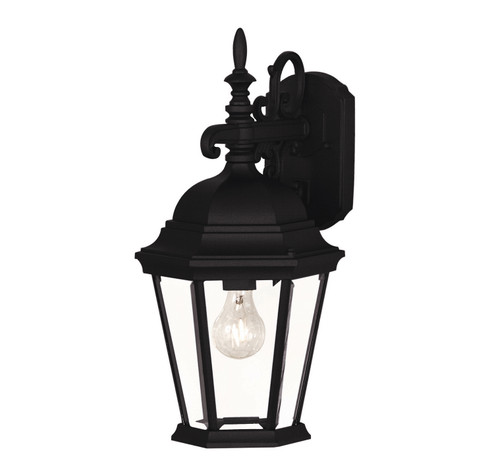 One Light Outdoor Wall Lantern in Black (446|M50055BK)