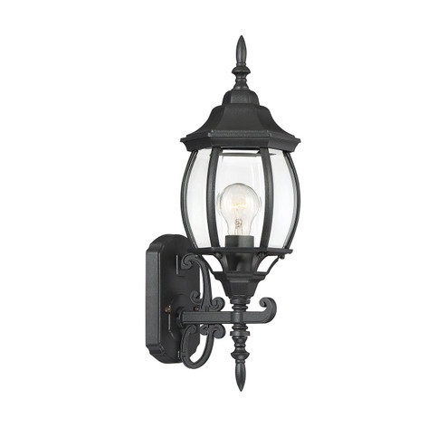 One Light Outdoor Wall Lantern in Black (446|M50054BK)