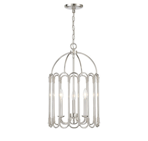 Three Light Pendant in Polished Nickel (446|M30011PN)