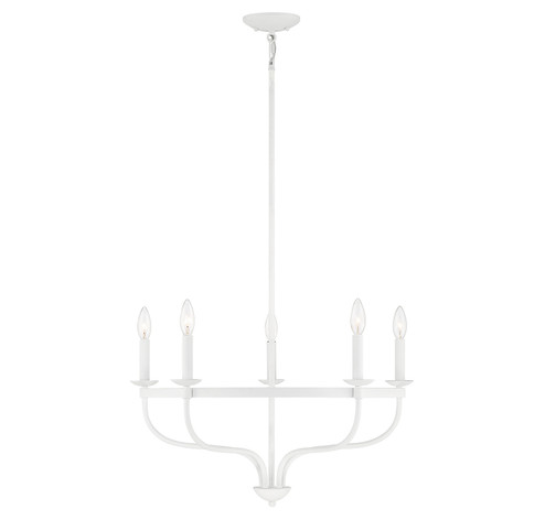 Five Light Chandelier in Bisque White (446|M10087BQW)