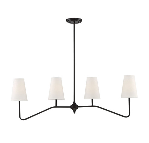 Mchan Four Light Linear Chandelier in Oil Rubbed Bronze (446|M10078ORB)