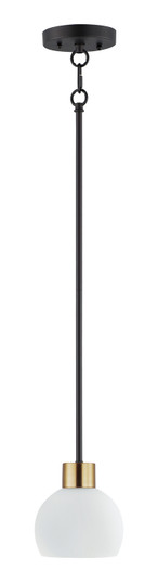 Coraline One Light Mini Pendant in Bronze / Satin Brass (16|91270SWBZSBR)
