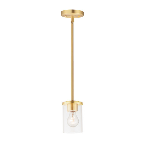 Corona One Light Mini Pendant in Satin Brass (16|90200CLSBR)