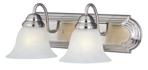 Essentials - 801x Two Light Bath Vanity in Satin Nickel (16|8012MRSN)