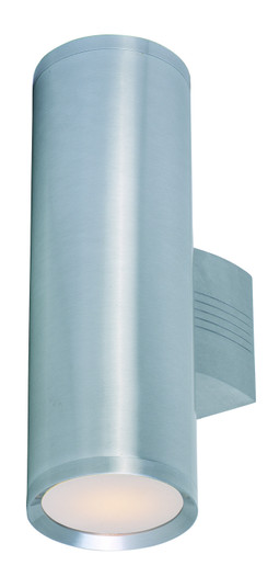 Lightray Two Light Outdoor Wall Lantern in Brushed Aluminum (16|6102AL)