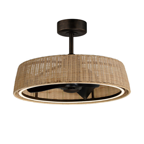 Tulum LED Outdoor Fandelight in Dark Bronze (16|61012NADBZ)