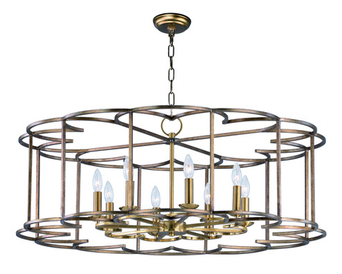 Helix Eight Light Chandelier in Bronze Fusion (16|24734BZF)