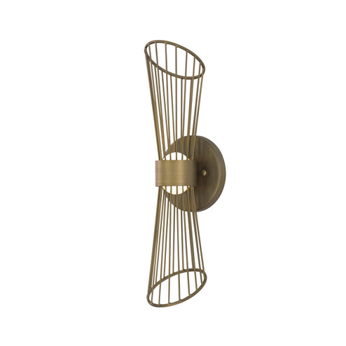 Zeta LED Wall Sconce in Natural Aged Brass (16|24171NAB)