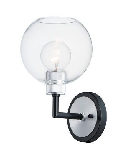 Vessel One Light Bath Vanity in Black / Brushed Aluminum (16|21611CLBKAL) Vessel One Light Bath Vanity in Black / Brushed Aluminum (16|21611CLBKAL)