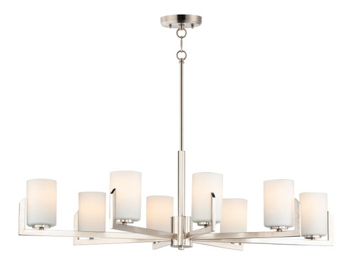 Dart Eight Light Chandelier in Satin Nickel (16|21288SWSN)