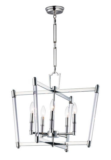 Lucent Five Light Chandelier in Polished Nickel (16|16103CLPN)