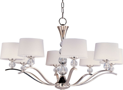 Rondo Eight Light Chandelier in Polished Nickel (16|12758WTPN)