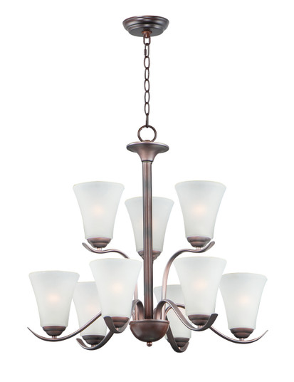 Vital Nine Light Chandelier in Oil Rubbed Bronze (16|12076FTOI) Vital Nine Light Chandelier in Oil Rubbed Bronze (16|12076FTOI)