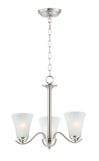 Vital Three Light Chandelier in Satin Nickel (16|12073FTSN)