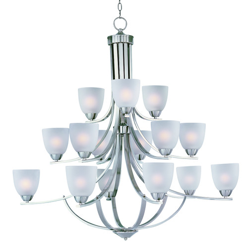 Axis 15 Light Chandelier in Satin Nickel (16|11228FTSN)