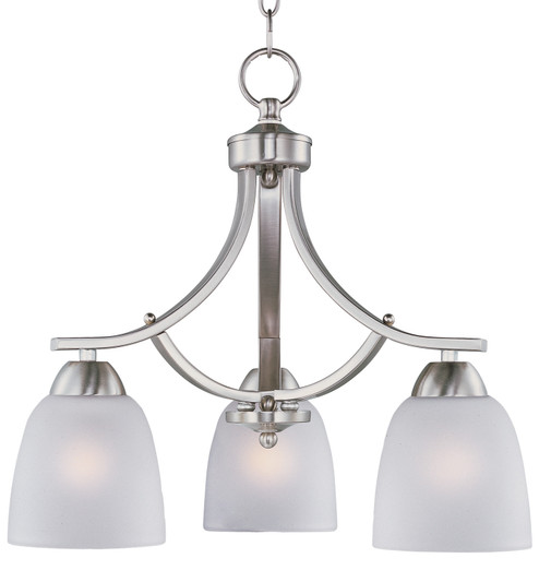 Axis Three Light Chandelier in Satin Nickel (16|11223FTSN)