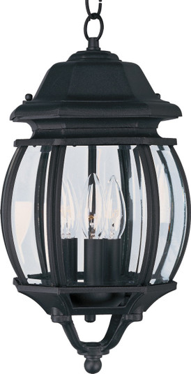 Crown Hill Three Light Outdoor Hanging Lantern in Black (16|1036BK)