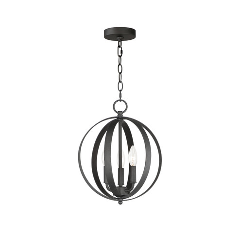 Provident Three Light Chandelier in Black (16|10030BK)