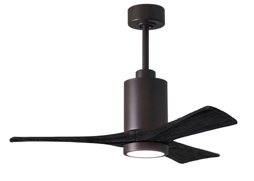 Patricia-3 42'' Ceiling Fan in Textured Bronze (101|PA3-TB-BK-42)